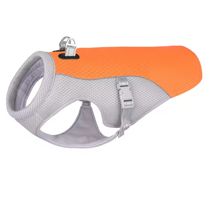 Gilet rafraîchissant pour chien orange - Paradis Chien