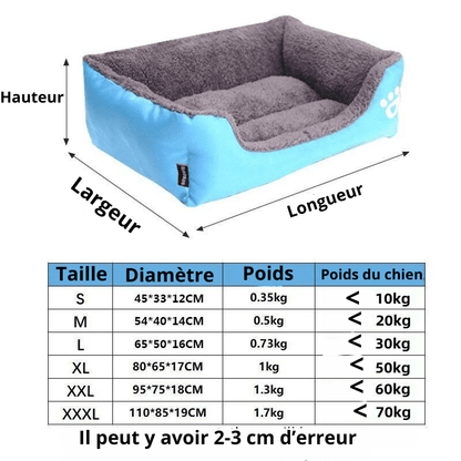 Panier confortable pour chien taille
